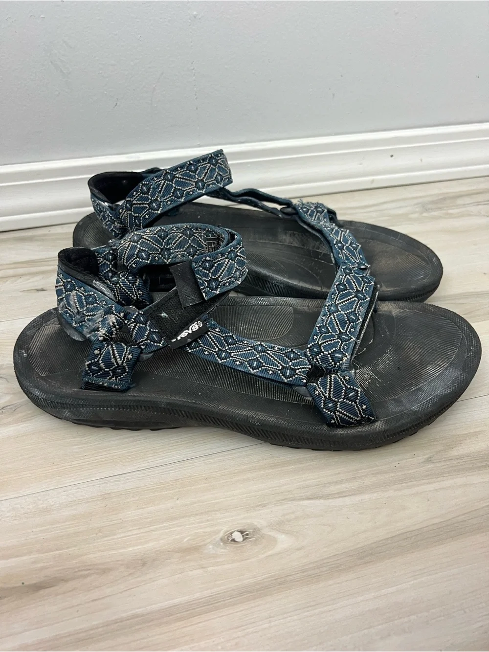 Teva Blue Patterned Sport Sandals